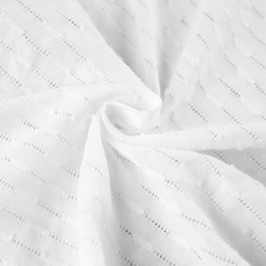 Robe d'intérieur en coton avec ceinture à nouer sur le devant - image 8