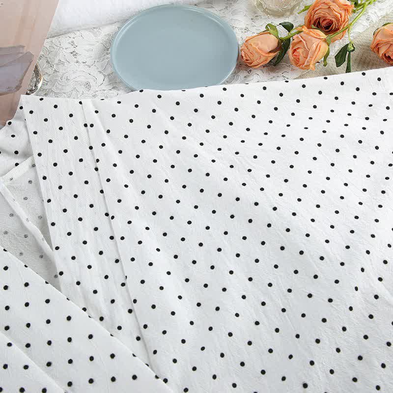 Ensemble pyjama kimono en coton à pois - image 7