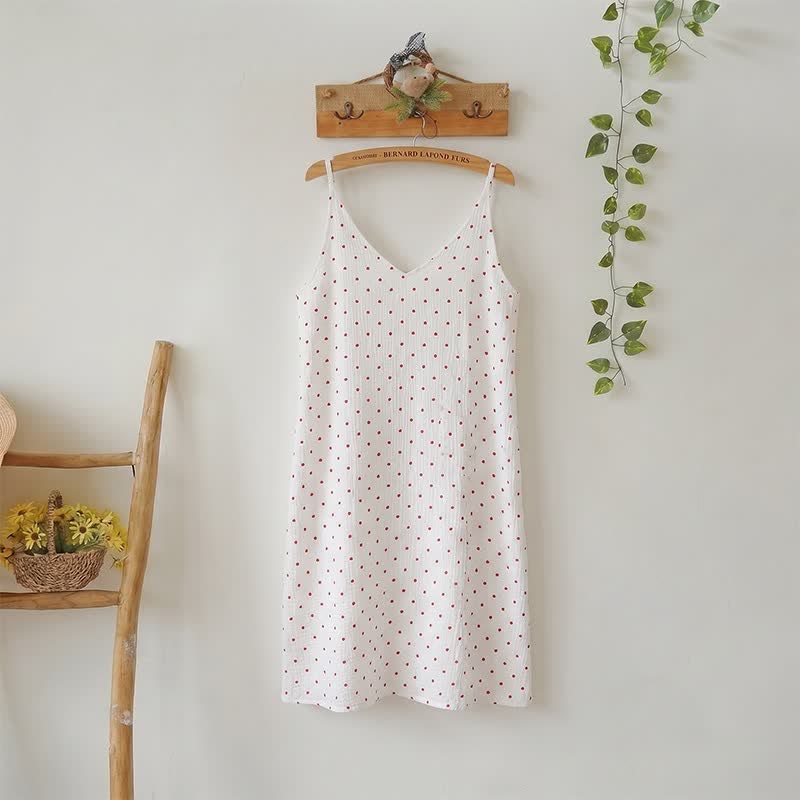 Robe d'intérieur Red Heart en pur coton - Blanc - L - image 0