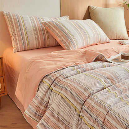 Ensemble de literie d'été Ownkoti Soft Plaid Pure Summer - image 6