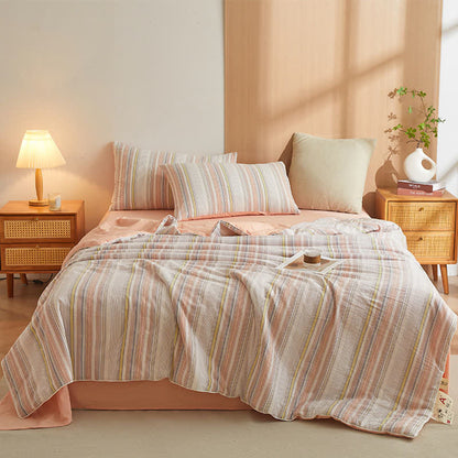 Ensemble de literie d'été Ownkoti Soft Plaid Pure Summer - image 5