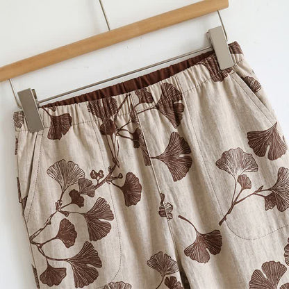 Ensemble pyjama élégant en coton ginkgo - image 11