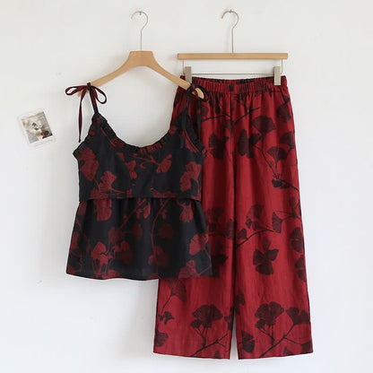 Ensemble pyjama élégant en coton ginkgo - image 5