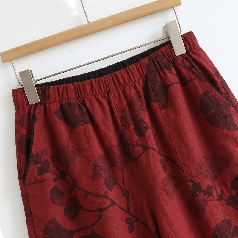Ensemble pyjama élégant en coton ginkgo - image 7