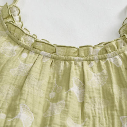 Pyjama en coton avec des feuilles de ginkgo fraîches - image 6