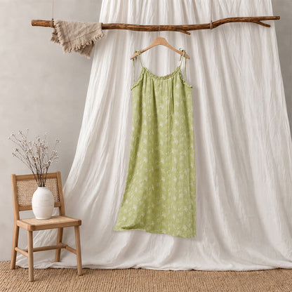 Chemise de nuit en coton ginkgo frais - image 2