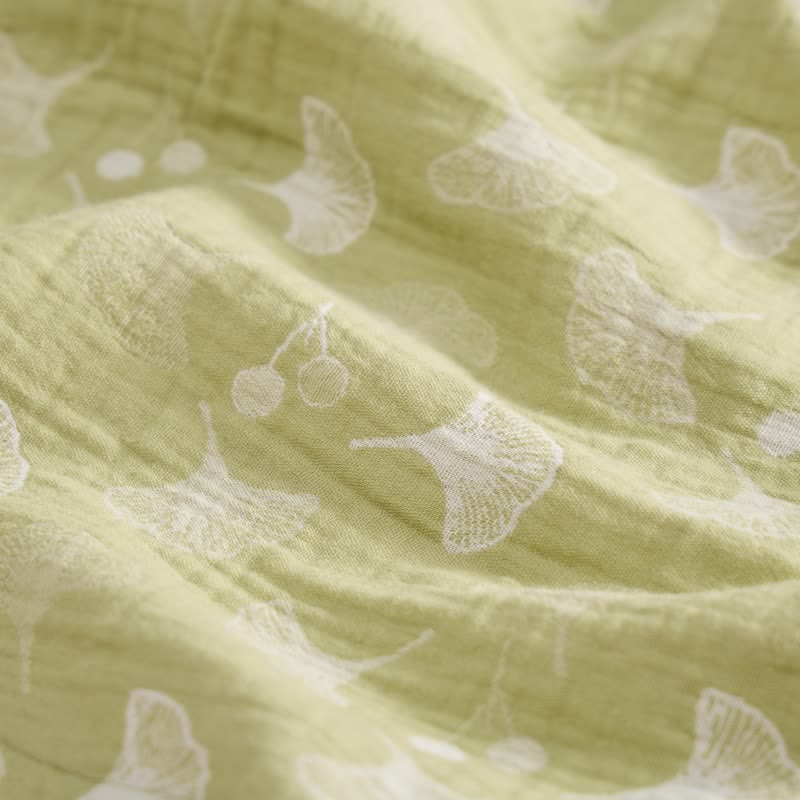 Chemise de nuit en coton ginkgo frais - image 6