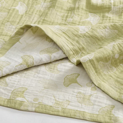Chemise de nuit en coton ginkgo frais - image 4