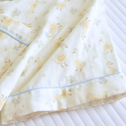Ensemble de trois pièces de vêtements d'intérieur en toile de coton imprimée - image 7