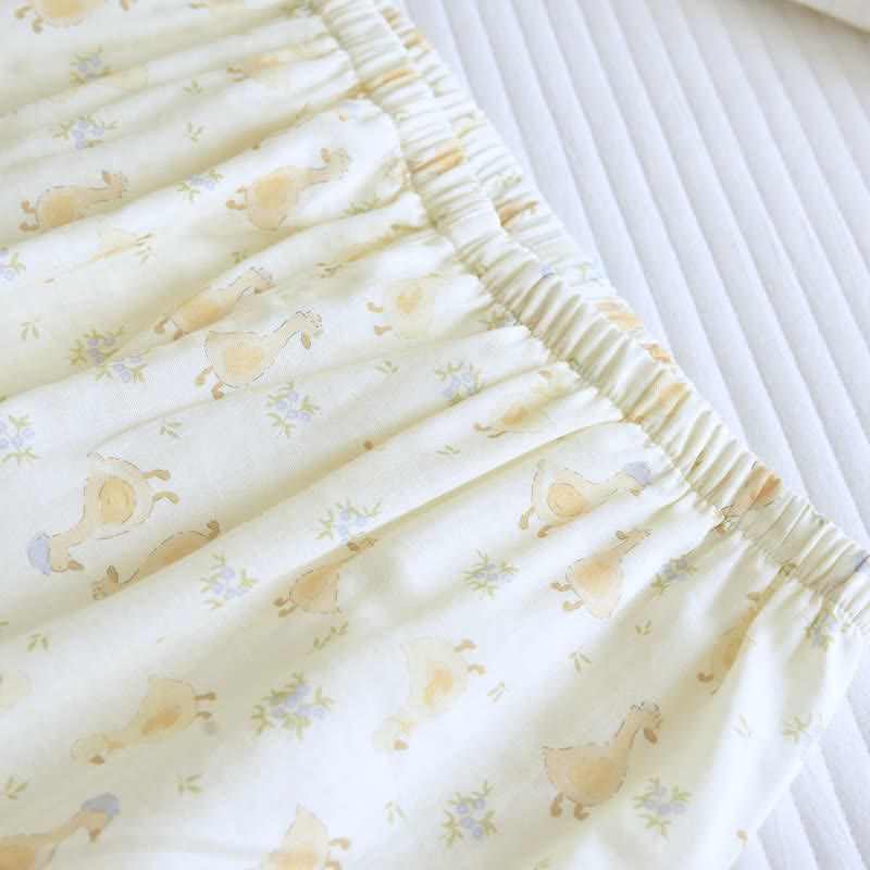 Ensemble de trois pièces de vêtements d'intérieur en toile de coton imprimée - image 11