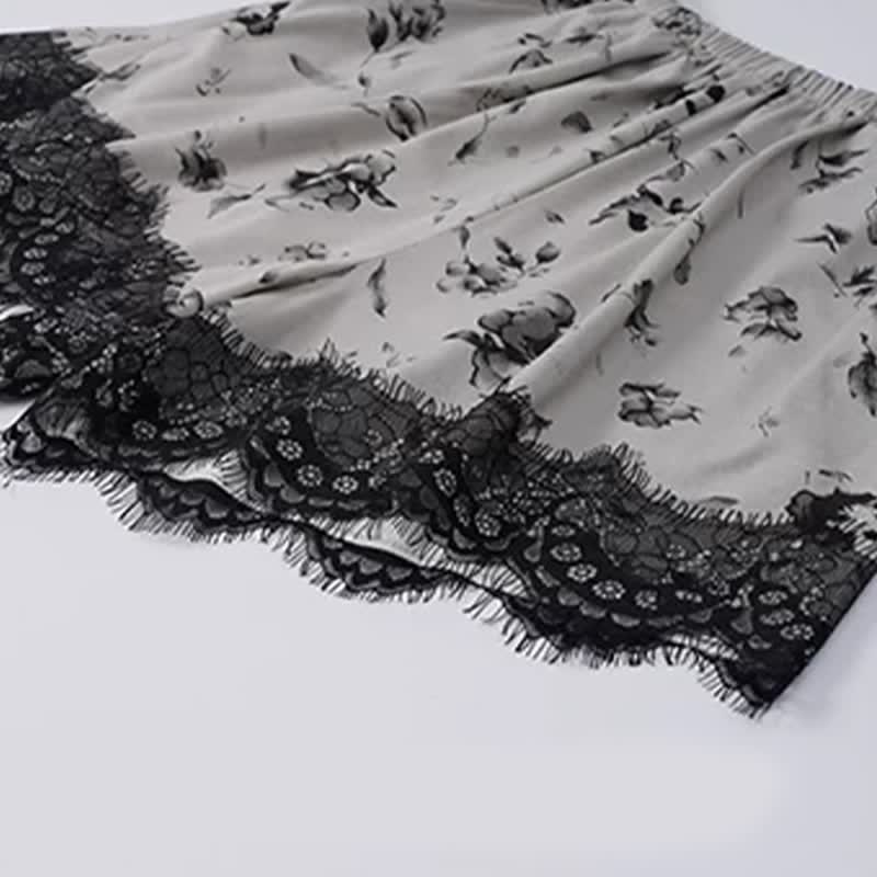 Ensemble pyjama romantique en dentelle florale - image 8