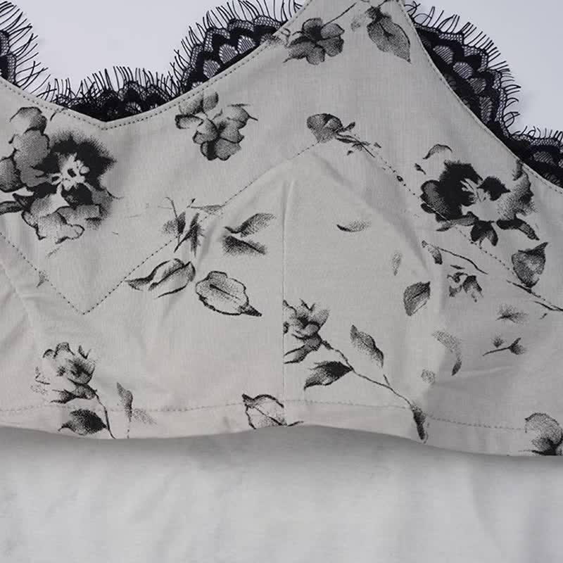 Ensemble pyjama romantique en dentelle florale - image 5