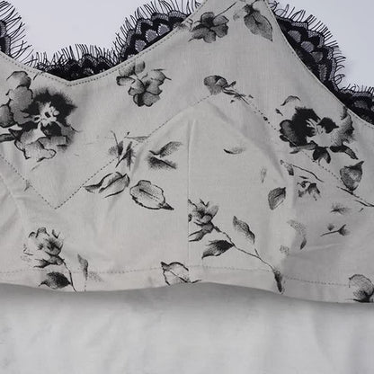 Ensemble pyjama romantique en dentelle florale - image 5