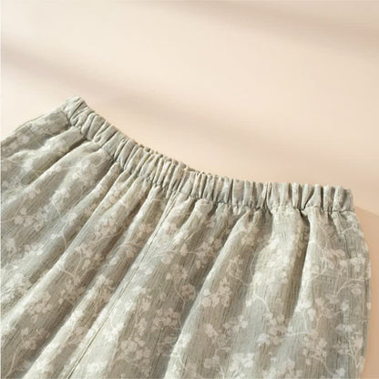 Pyjama en coton doux à motifs floraux avec patte de boutonnage - image 10