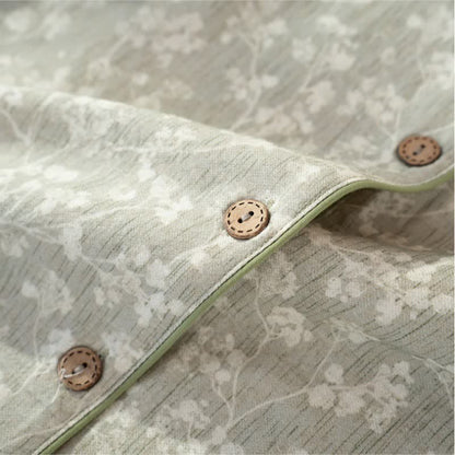 Pyjama en coton doux à motifs floraux avec patte de boutonnage - image 7