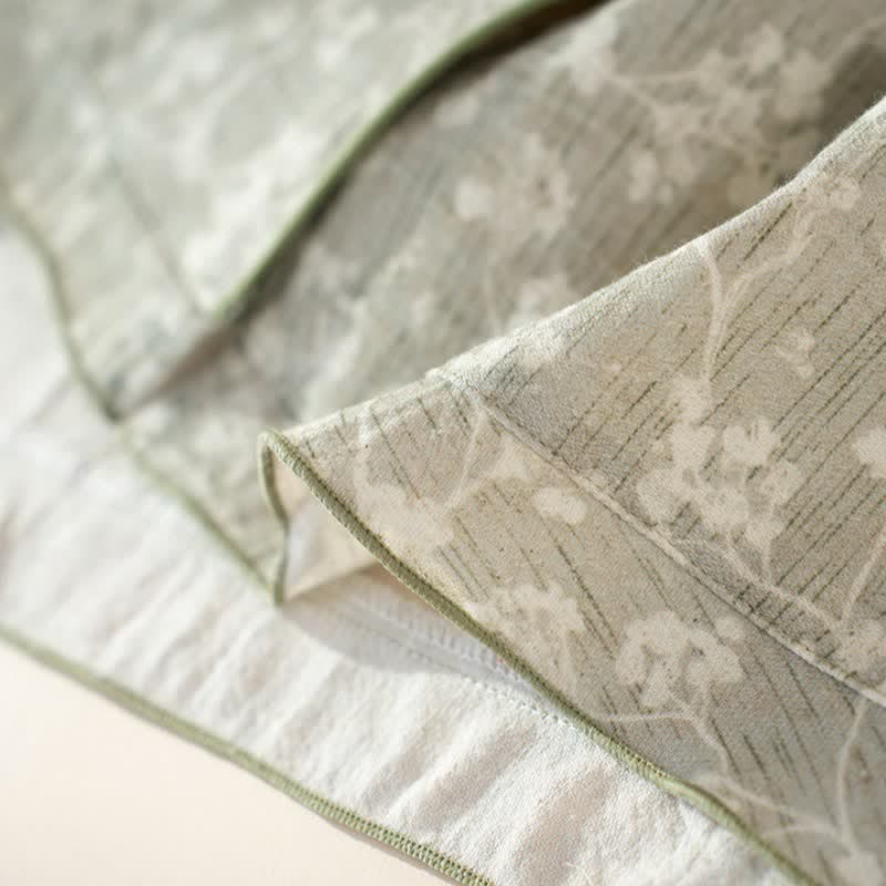 Pyjama en coton doux à motifs floraux avec patte de boutonnage - image 9