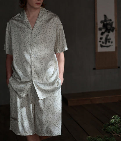 Ensemble de vêtements d'intérieur en satin de soie pour lui et elle - Hommes - 2XL - image 7