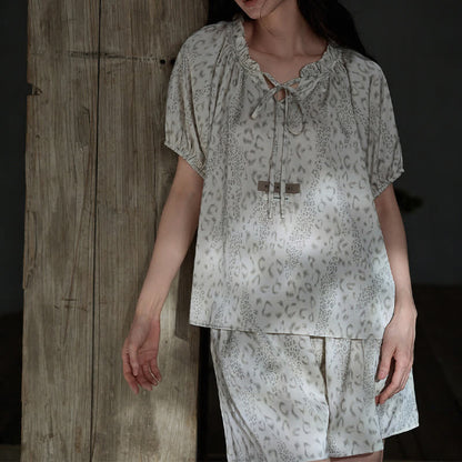 Ensemble de vêtements d'intérieur en satin de soie pour lui et elle - Femmes - XL - image 4