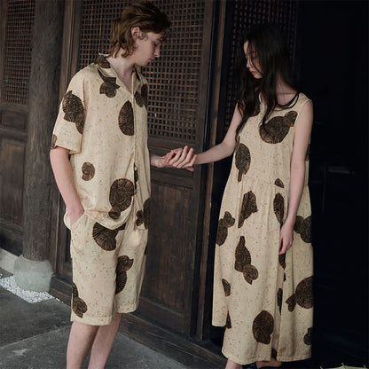 Ensemble pyjama assorti à motif coquillage - image 0