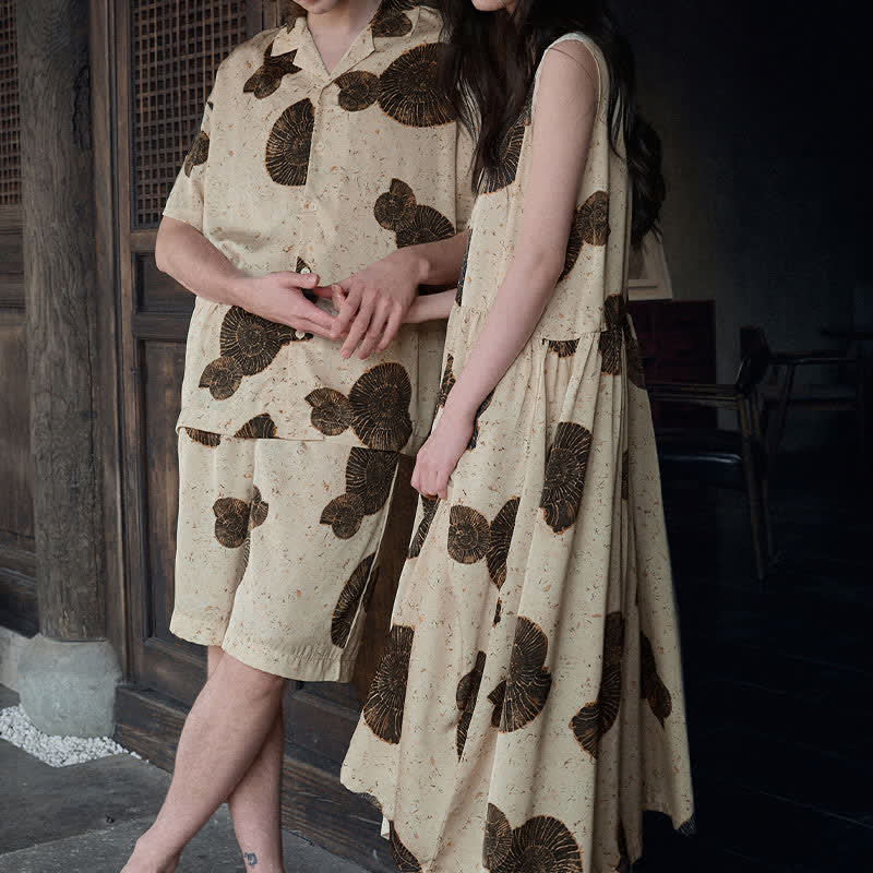 Ensemble pyjama assorti à motif coquillage - image 6