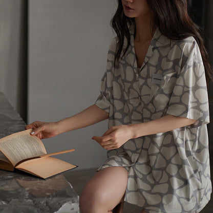 Pyjama assorti avec un motif de pierre irrégulier - image 8
