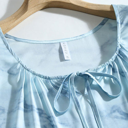 Ensemble de vêtements d'intérieur bleu aquarelle pour lui et elle - image 11