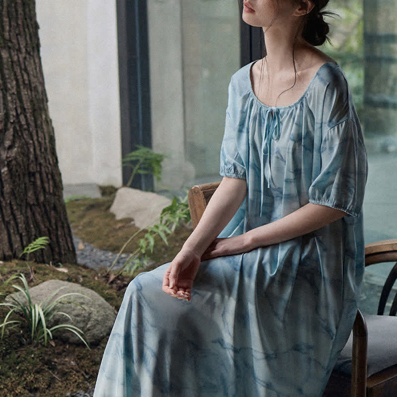 Ensemble de vêtements d'intérieur bleu aquarelle pour lui et elle - image 8