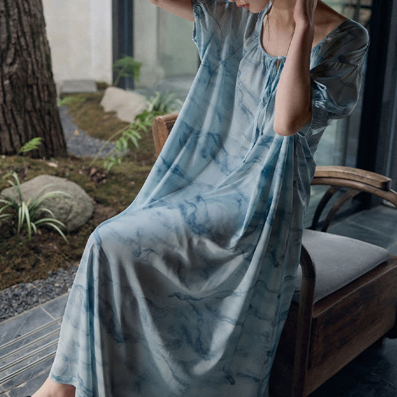 Ensemble de vêtements d'intérieur bleu aquarelle pour lui et elle - image 9