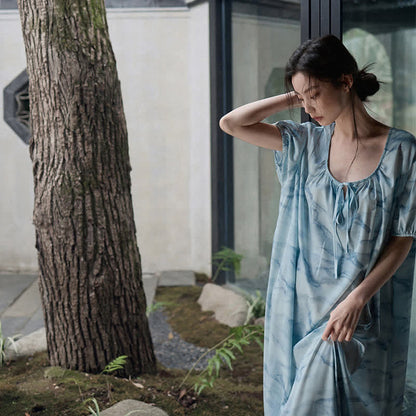 Ensemble de vêtements d'intérieur bleu aquarelle pour lui et elle - image 10