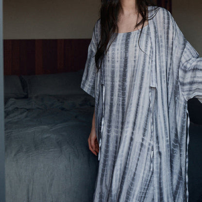 Ensemble pyjama assorti à rayures batik - image 6