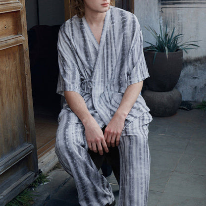 Ensemble pyjama assorti à rayures batik - image 11