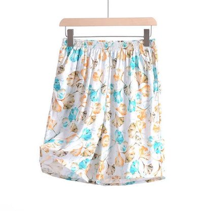 Jupe d'intérieur Ownkoti en coton à fleurs et taille élastique - image 5