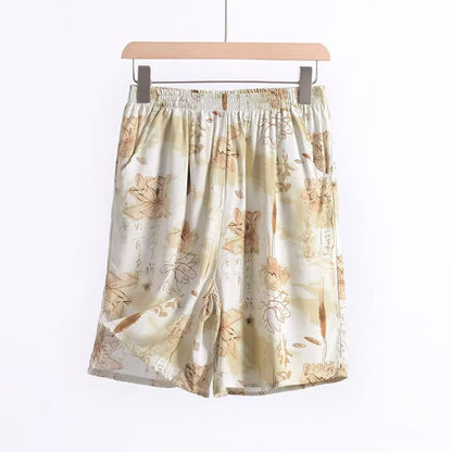 Short de détente en coton doux à fleurs Ownkoti - image 4