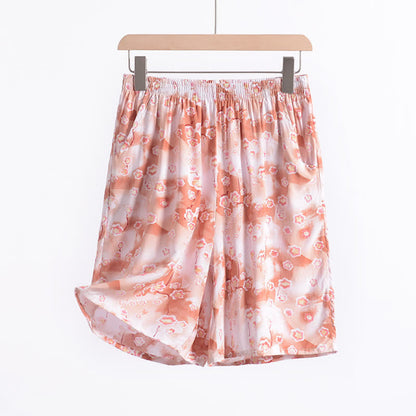 Short de détente d'été en coton à fleurs Ownkoti - image 4