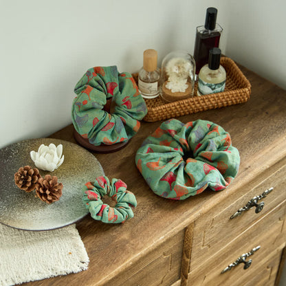 Lot de 3 chouchous pour cheveux Ownkoti Ginkgo - Vert - Lot de 3 chouchous - S+M+L - image 0
