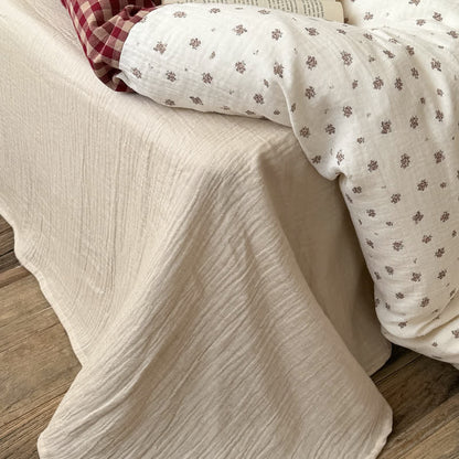 Ensemble de literie Ownkoti Cherry Gingham en coton lavé doux et confortable - image 6