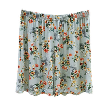 Short d'été à volants et imprimé floral vintage Ownkoti - image 7