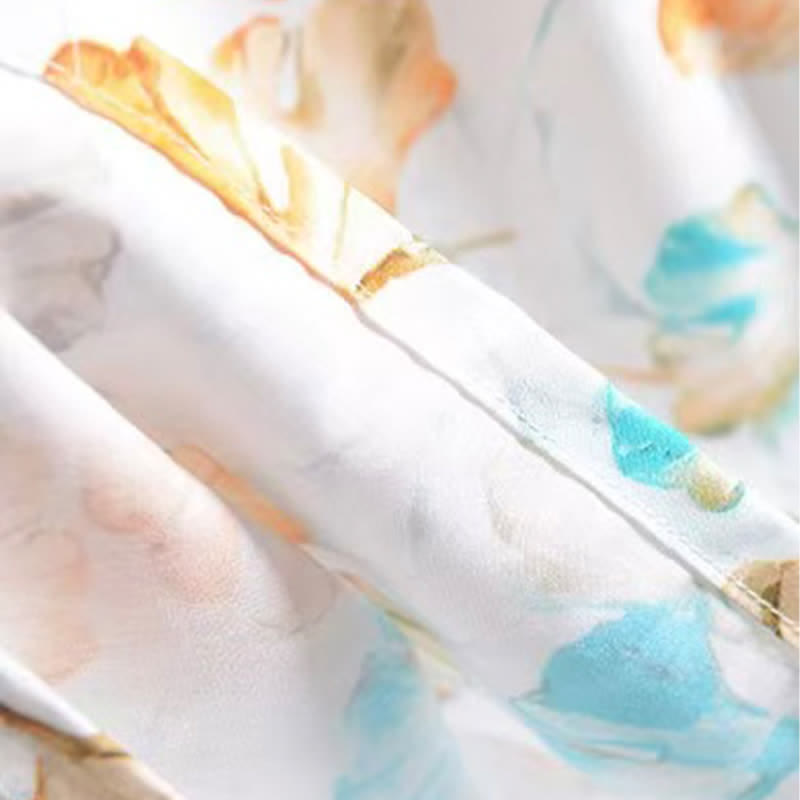 Jupe d'intérieur Ownkoti en coton à fleurs et taille élastique - image 4