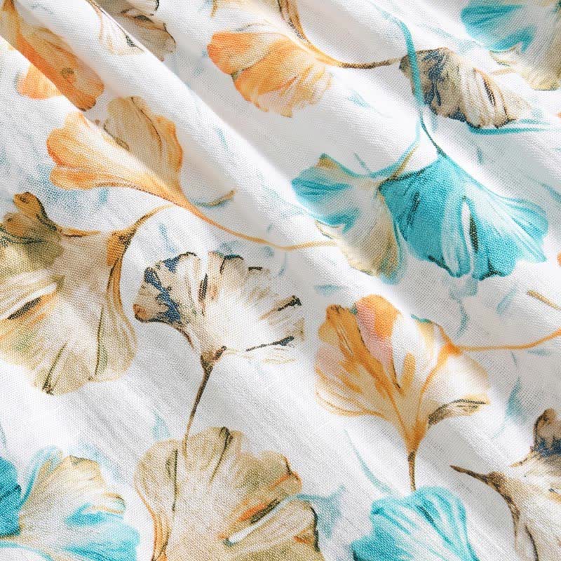 Jupe d'intérieur Ownkoti en coton à fleurs et taille élastique - image 3