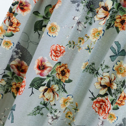 Short d'été à volants et imprimé floral vintage Ownkoti - image 4