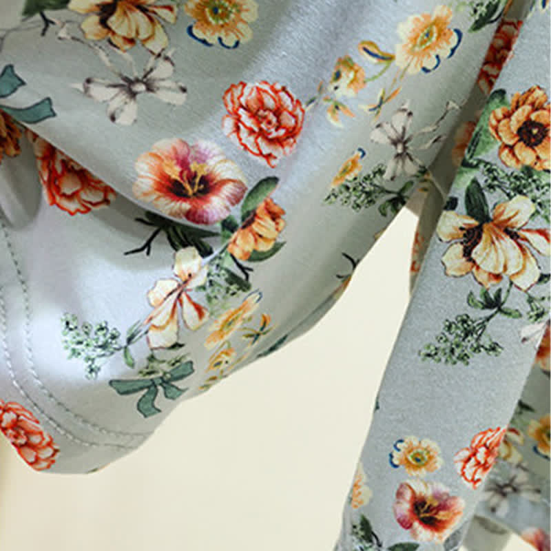 Short d'été à volants et imprimé floral vintage Ownkoti - image 6