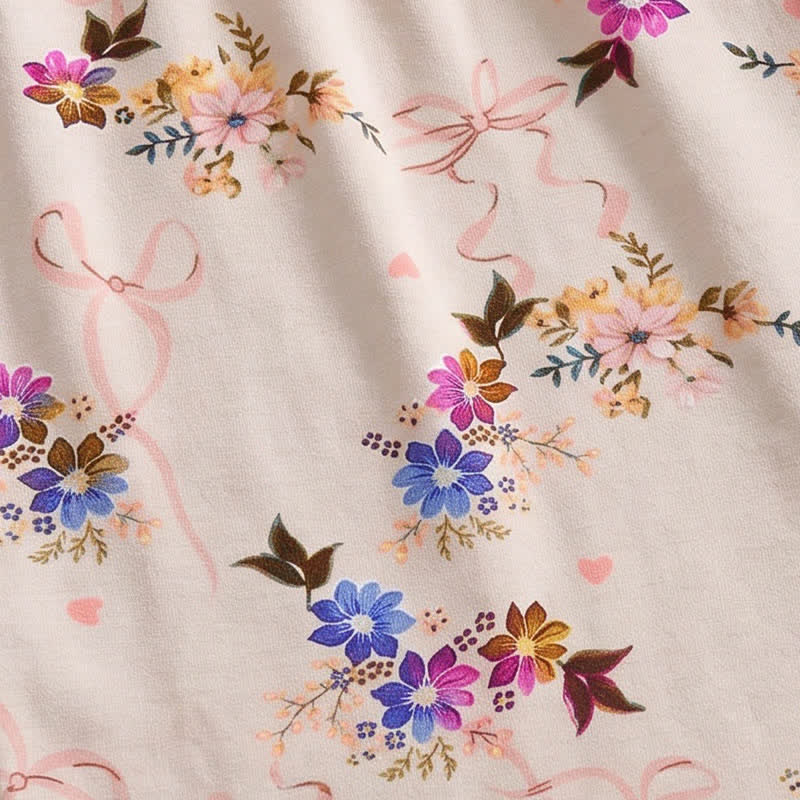 Short de détente Ownkoti Vintage Floral coupe décontractée - image 3