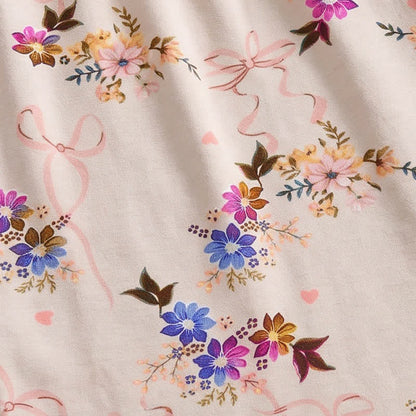 Short de détente Ownkoti Vintage Floral coupe décontractée - image 3