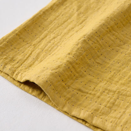 Short de détente Ownkoti en gaze de coton décontractée avec cordon de serrage - image 21