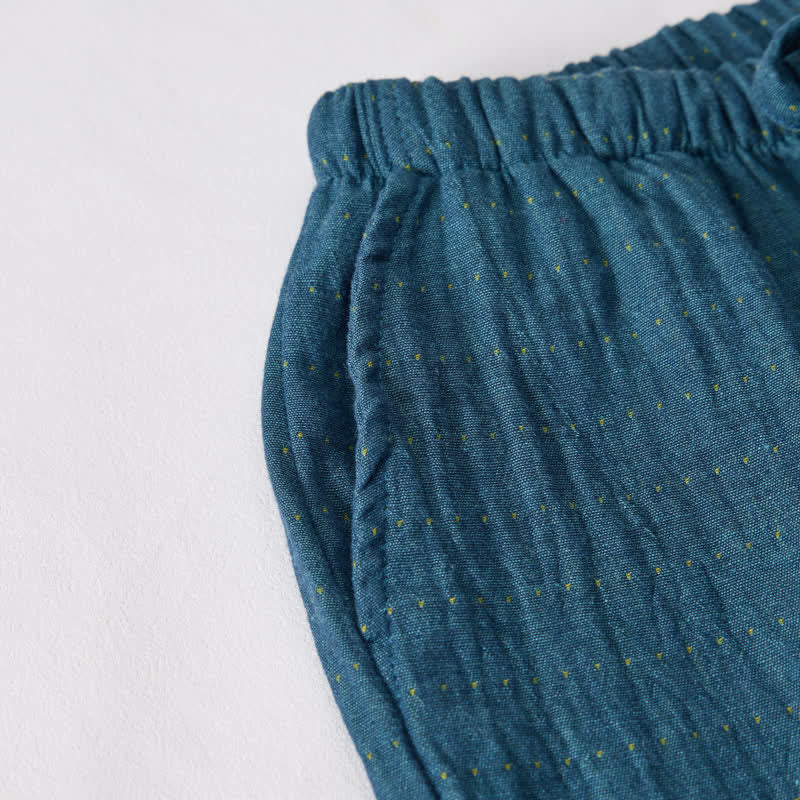 Short de détente Ownkoti en gaze de coton décontractée avec cordon de serrage - image 29