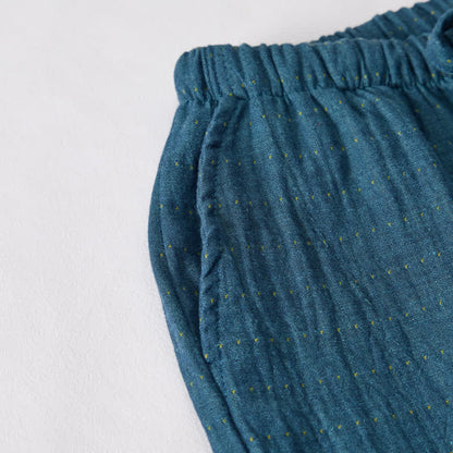 Short de détente Ownkoti en gaze de coton décontractée avec cordon de serrage - image 29