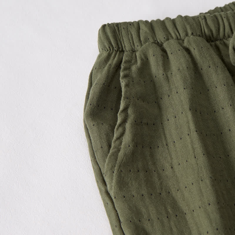 Short de détente Ownkoti en gaze de coton décontractée avec cordon de serrage - image 40