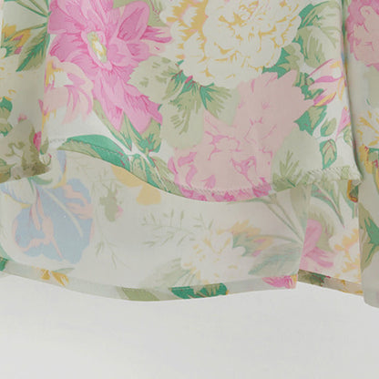Ensemble de détente Ownkoti Mint Blossom en satin, débardeur et short - image 6