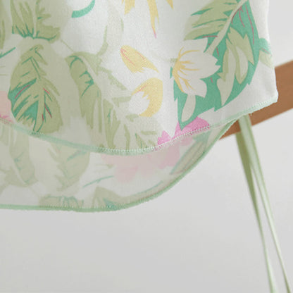 Ensemble de détente Ownkoti Mint Blossom en satin, débardeur et short - image 8