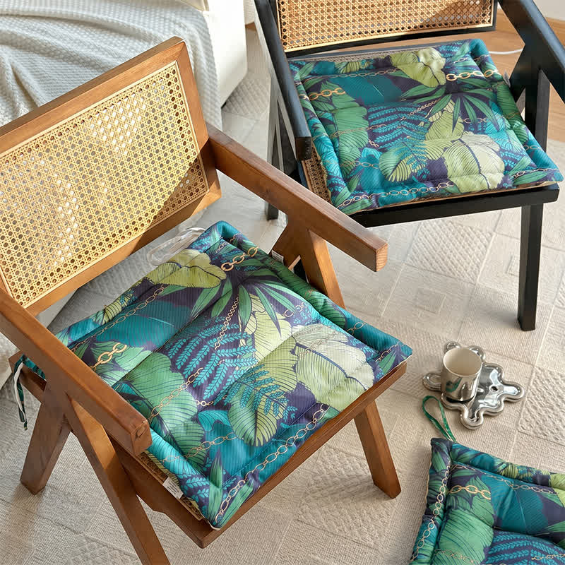 Coussin de siège en mousse à mémoire de forme Ownkoti Tropical Chain Leaf - image 1